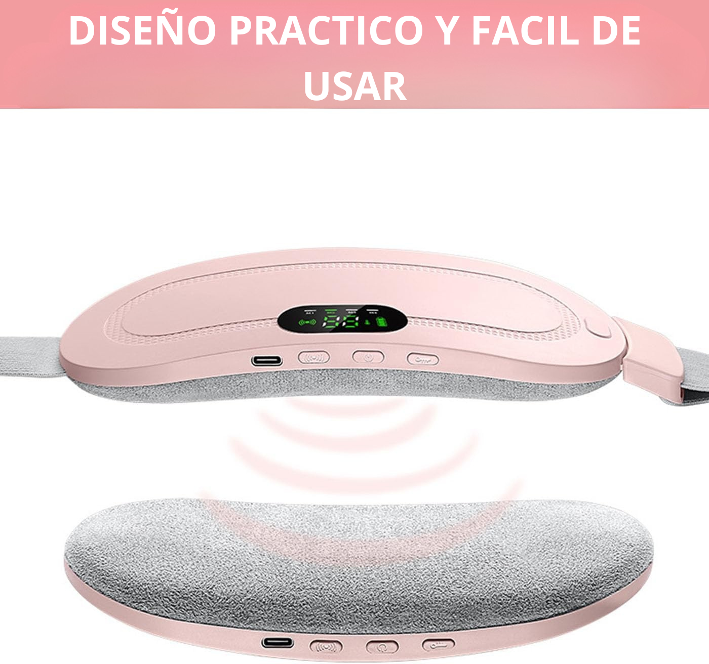 Cinturon Masajeador Para Colicos Menstruales