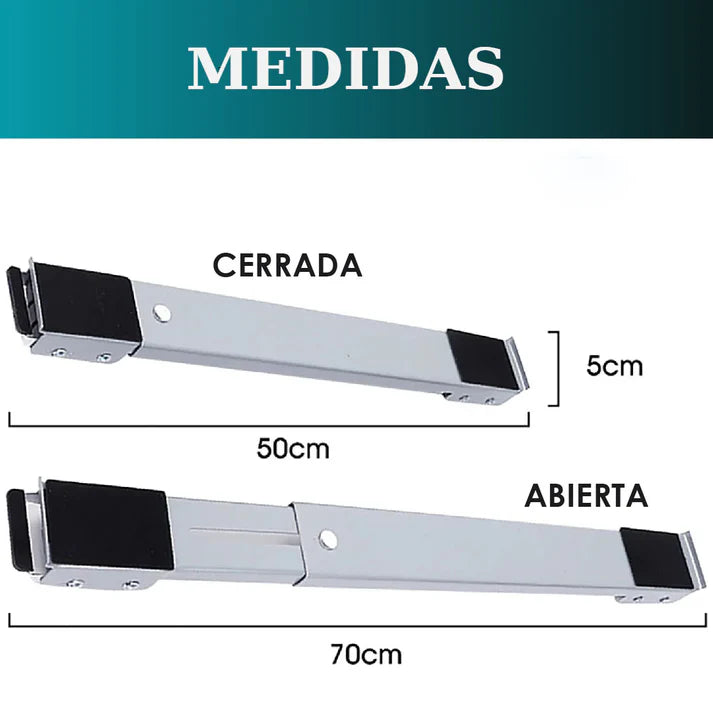 Soporte Móvil Reforzado para Nevera y Lavadora – Limpieza y comodidad al instante