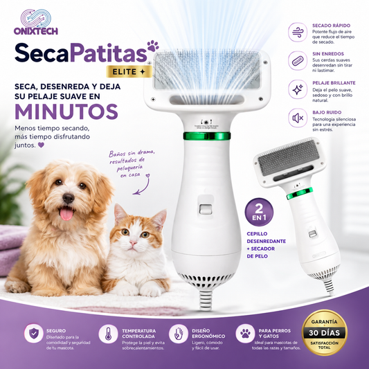 SecaPatitas Elite™ – De mojado a esponjoso en minutos