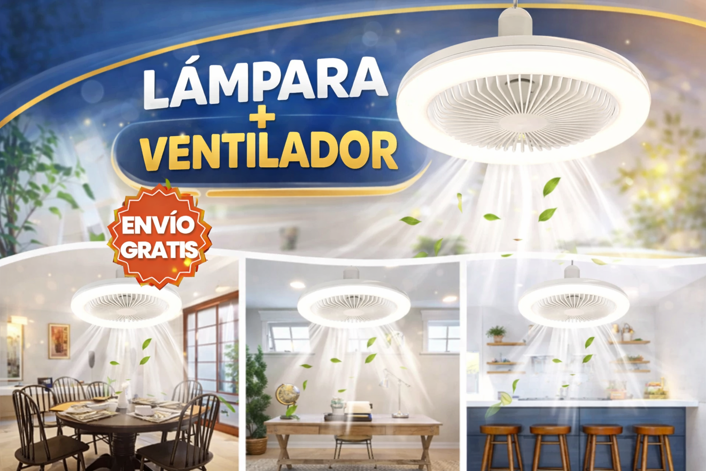 AirLume™ – Ilumina y refresca tu espacio al mismo tiempo, sin ocupar más espacio